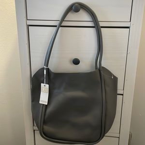 Gray Over the Shoulder Bag